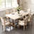 Amando High-End Beige French Country Dining Chairs With Arms-975260082
