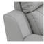 Fauteuil inclinable en cuir gris avec base lombaire en acier inoxydable Global United