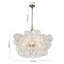 Annachristina 8-Light Twisted Glass Globe Cluster Chandelier Sputnik Ceiling Light-1264045730