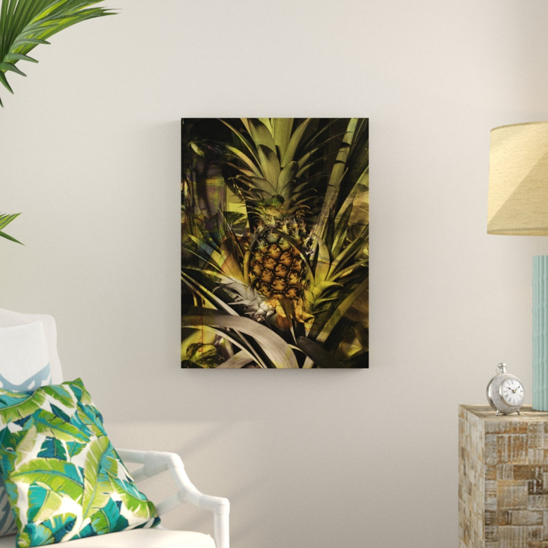 « ananas abstraction », impression sur toile tendue