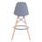 Azanae 27.6" Bar Stool with Wooden Legs-959445282