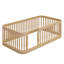 Structure de lit en bois avec clôture-847773159