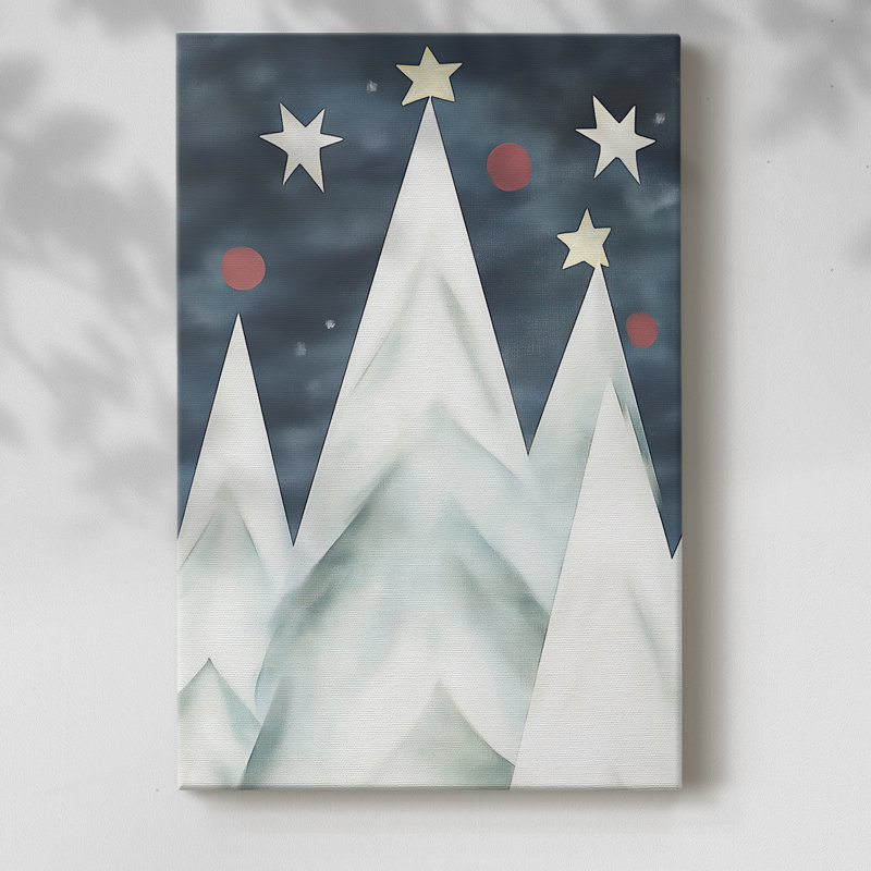 Art des Fêtes de Noël - Toile tendue avec châssis DCCCLV III, H 18 po x l 12 po
