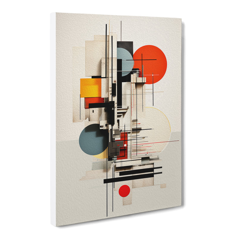 Bauhaus Conceptual - Wrapped Canvas, 60cm H x 40cm W x 3cm D