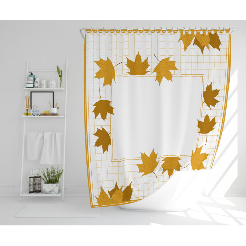 Diaz Polyester Shower Curtain, 168cm H x 168cm W