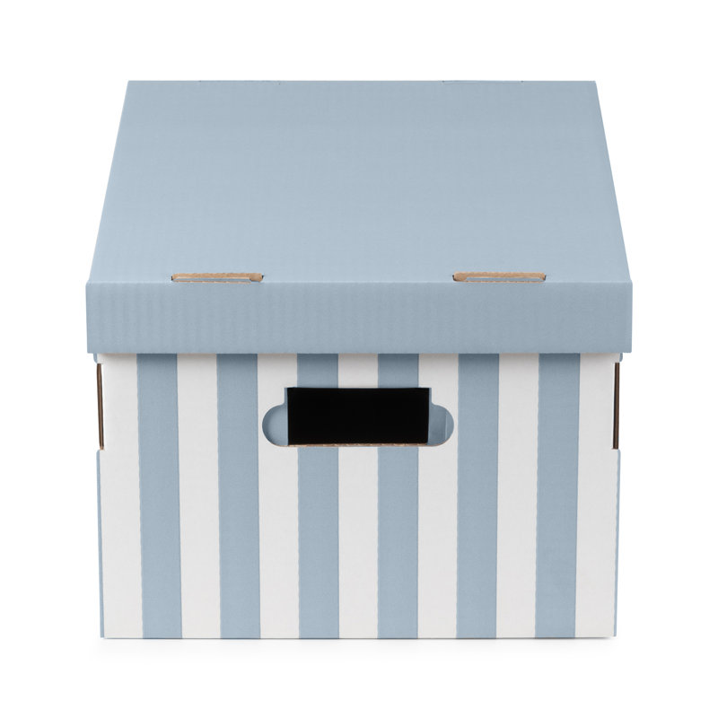 Breakwater Bay Decorative Bin, Blue