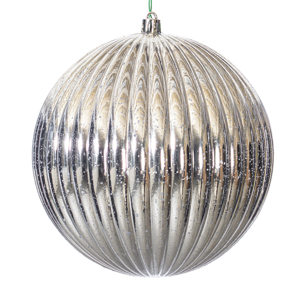 6'' Solid Ball Ornament, Silver