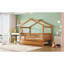 Lit simple en bois avec lit gigogne simple-434940861