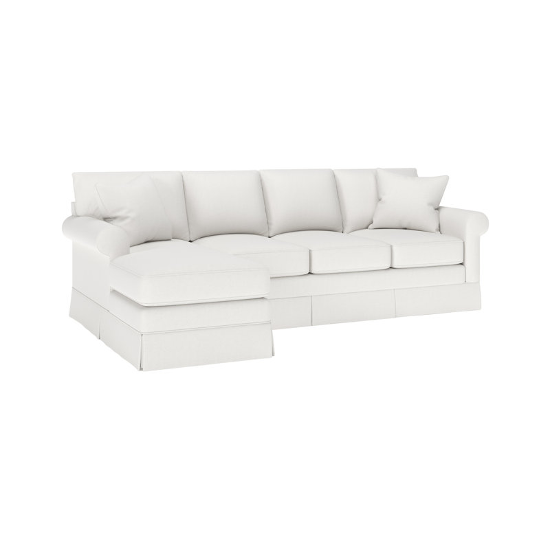 Canapé-lit modulaire 2 pièces Friedman, Accoudoir à gauche (vu de face), Beige Macarena