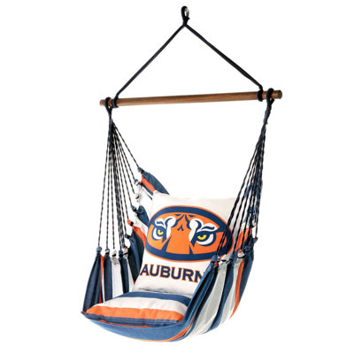 Auburn Tigers Tiger Eyes Hammock Chair Swing in Navy and Orange