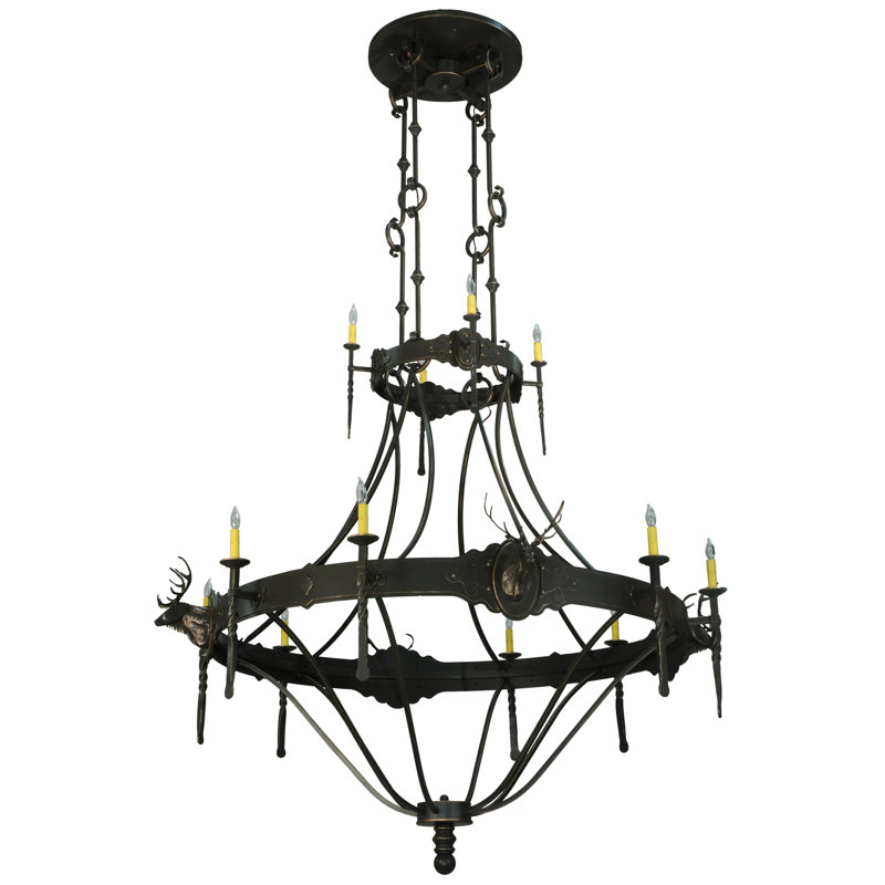 Rustic Lodge 12 - Light Chandelier