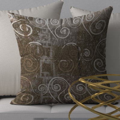 Abstract Reversible Throw Pillow
