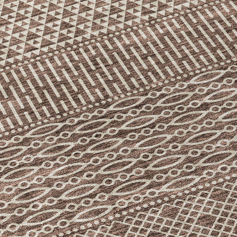 Tisdell Area Rug with Non-Slip Backing, Rectangle 9' x 12'
