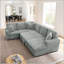 114 " Corduroy U-Shaped Sectional