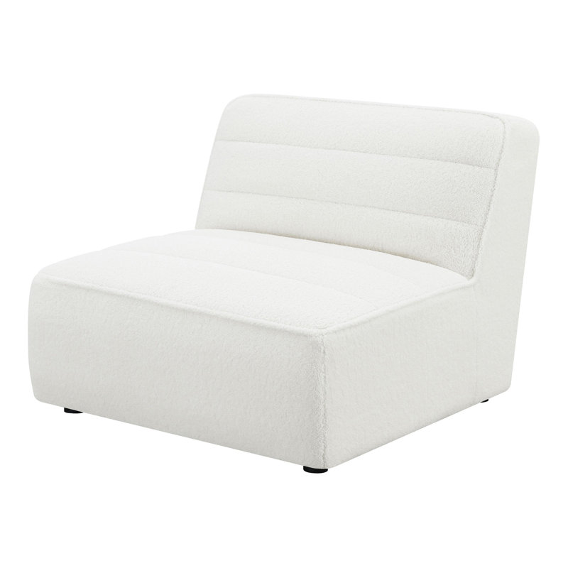 Fauteuil sans accoudoirs, Boucle blanc