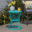 Table d'appoint en acier inoxydable 16 po