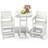  Hdpe Outdoor Patio Bar Set, Tall Adirondack Bar Chair And Table Set (3 Pcs)-114219514