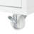 Rolling Kitchen Island With Extended Table, Kitchen Island On Wheels With LED Lights,Power Outlets And 2 Fluted Glass Doors, Kitchen Island With A Storage Compartment And Side 3 Open Shelves,White-1968894087