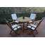 Oxford Teak Outdoor Round Dining Table-729646086