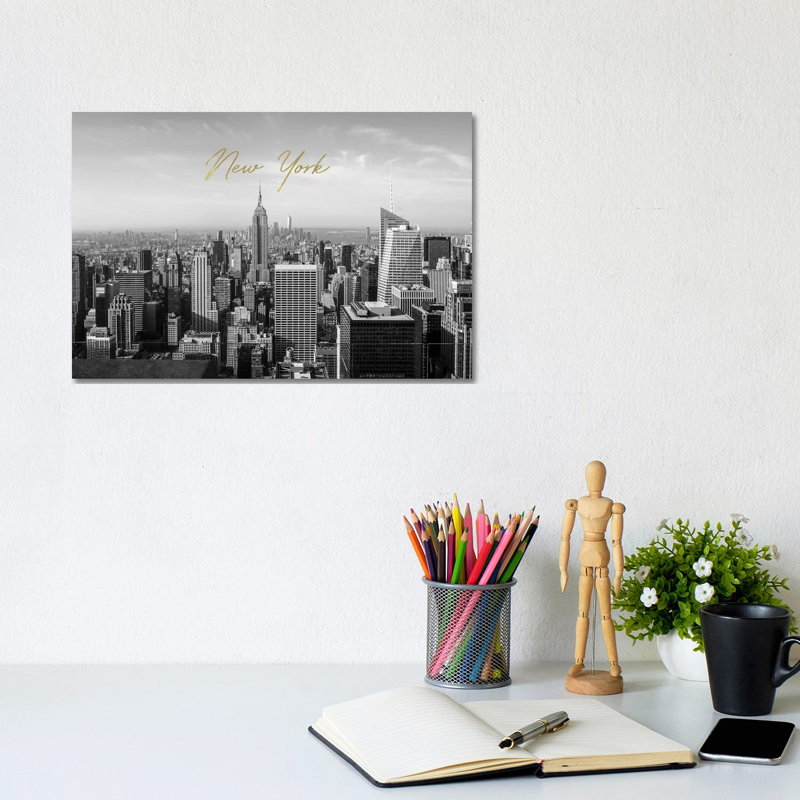 New York In Black And White - Print on Canvas, Wrapped Canvas, 20.32cm H x 30.48cm W x 1.91cm D