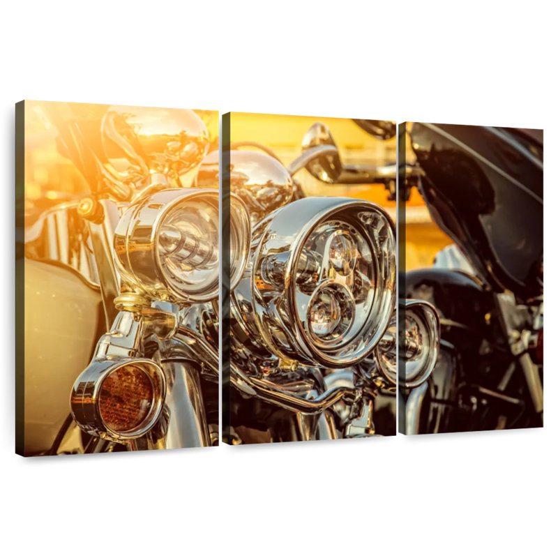 Mehar Motorcycle Headlights, 42" H x 65" W