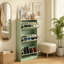Armoire à chaussures élégante, étagère à chaussures fonctionnelle, unité de rangement pour chaussures, rangement de rangement peu encombrant