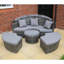 Bobbylee Garden Outdoor Rattan Day Bed With Cushions And Raincover-124653205