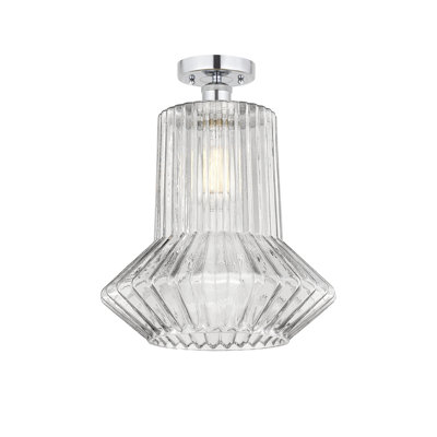 Perri Glass Semi Flush Mount