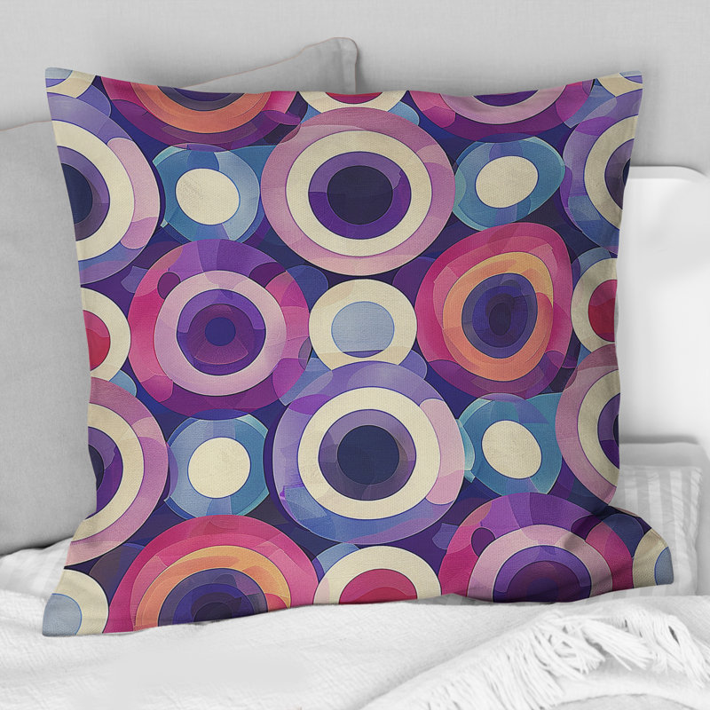 Coussin Retro Mid-Century, H 18 po x l 18 po