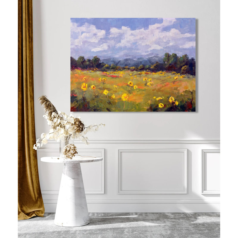 Highlands By John Beard - Framed Gallery Wrapped Print Print by John Beard, 24" H x 30" W x 1.75" D, Black Framed Canvas