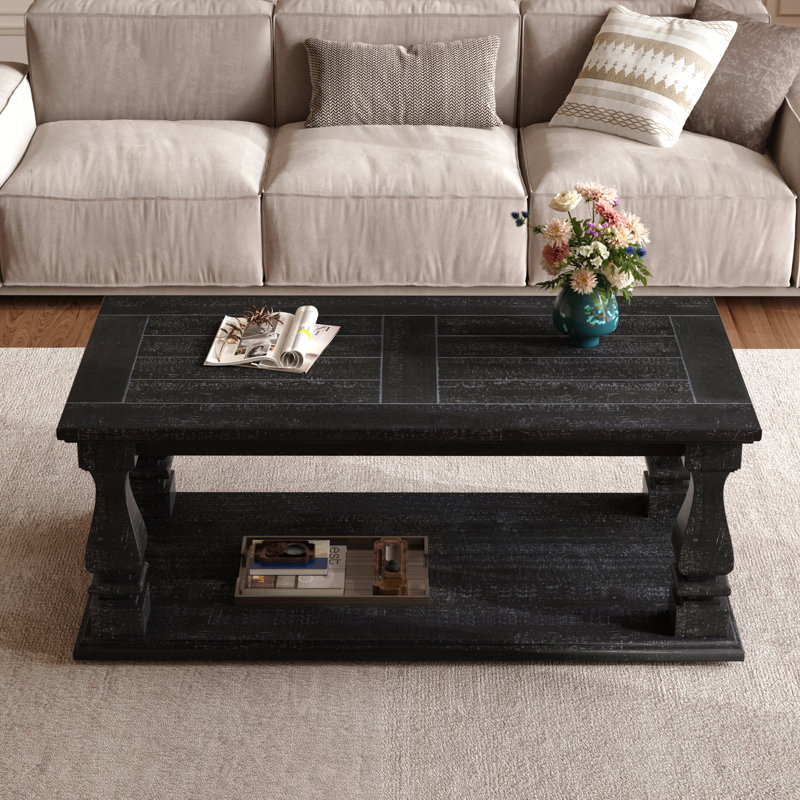 Table basse 47,24 "Farmhouse, Noir antique