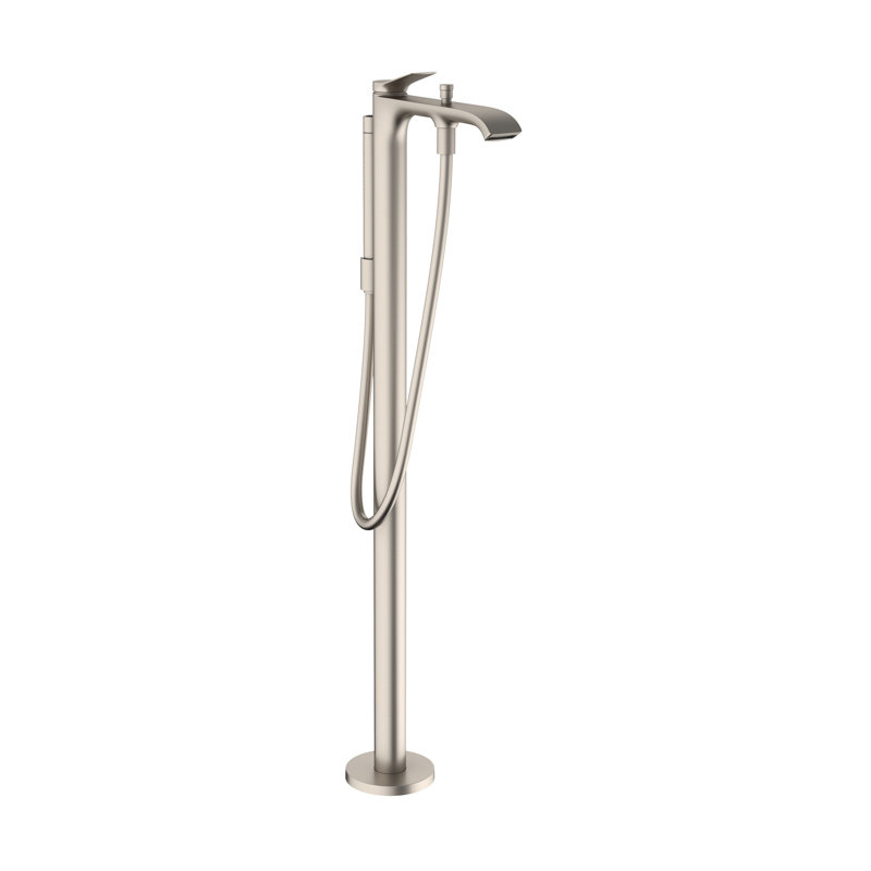 Hansgrohe Vivenis Freestanding Tub Filler Trim with 1.75 GPM Handshower, Brushed Nickel