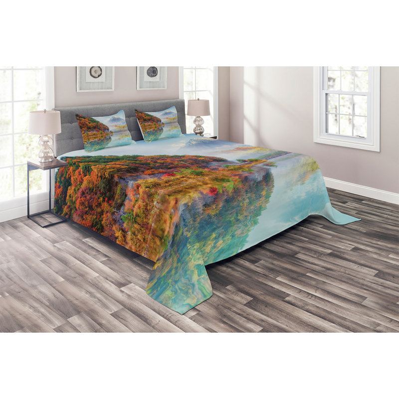 Mount Polyester Coverlet, King Bedspread + 2 Shams