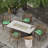 Clarmont Outdoor Chair Cushion with Ties and Hanger Loop-1082239252