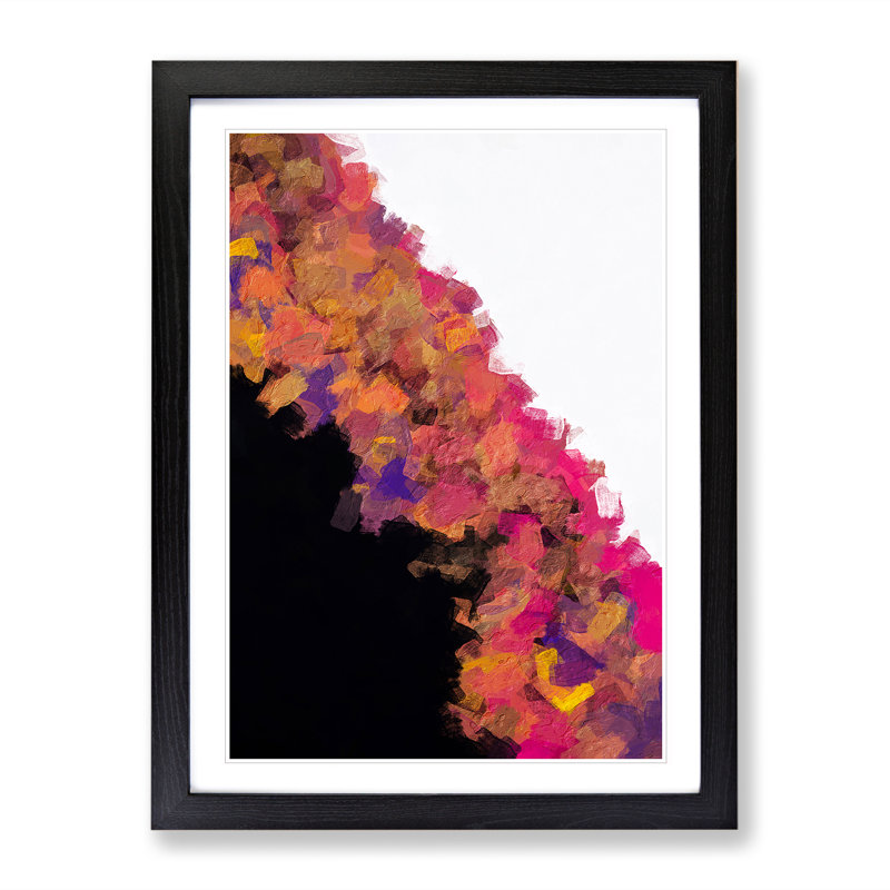 Instrumental Abstract - Single Picture Frame Painting, Black Framed, 64cm H x 46cm W x 2cm D
