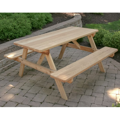 Fraizer Picnic Table by August Grove