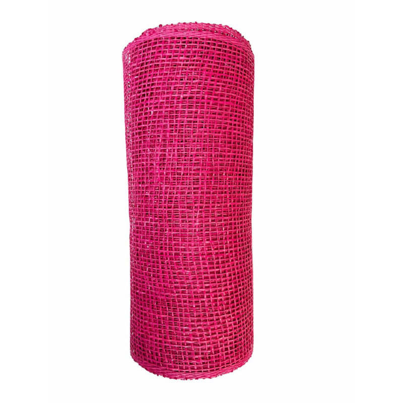 Ruban en toile de jute, Fuchsia