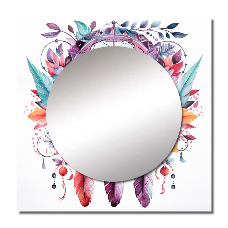 Walentin - Miroir décoratif carré Dream Catcher, 36 po x 36 po
