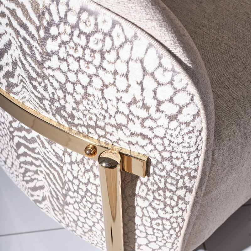 Lisbon Accent Chair and Nesting Table Set, Opal Chenille