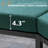 2 People Aluminum Outdoor Patio Sectional Sofa Set -54078686-54078625