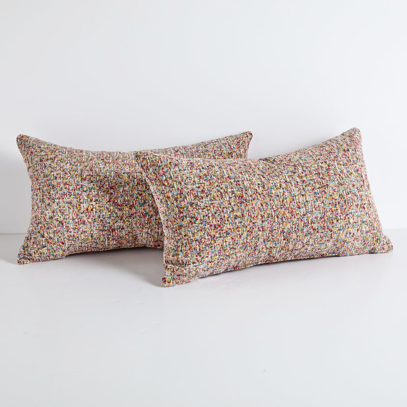 Textured Outdoor Throw Pillow, 13" H x 20" W, Avery Fall