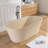 Forma 63'' Freestanding Tub Solid Surface Deep Freestanding Soaking Bathtub-98615336