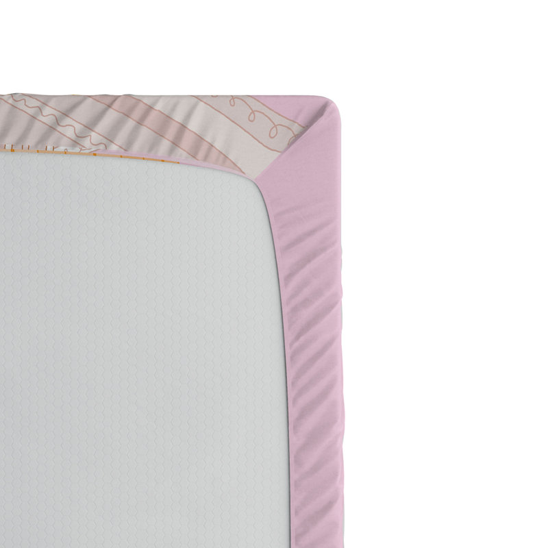 Microfiber Patterned Fitted Sheet, Full/Double Fitted Sheet