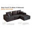 Canapé modulaire en velours côtelé avec méridienne Boneless-114734568