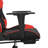 Massage Gaming Chair with Footrest Faux Leather-1062225465