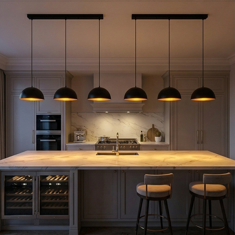 Elara 3-Light Kitchen Island Linear Pendant