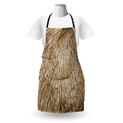 Timber Apron Unisex, Wooden Nature Forest, Adult Size, Brown