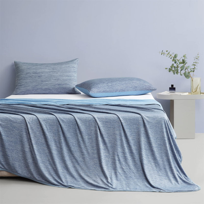 Throw Blanket, European Double (140 x 200cm), Blue