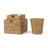 Traditional Assorted Hand-Woven Hyacinth/Iron Baskets (Set of 10)-98403669