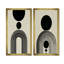 Vortex noir rétro - art moderne encadré 2 pièces-1880466899-2140229573
